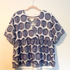 NWT Anthropologie Top Large